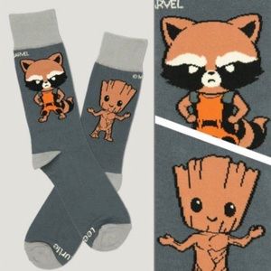 Groot & rocket raccoon socks